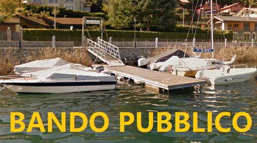 Bando pubblico per l'occupazione dei posti fissi d'ormeggio, siti presso i porti turistici pubblici di interesse comunale